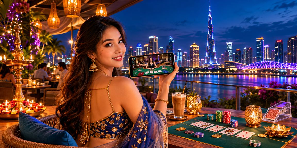 Meja permainan baccarat eksklusif untuk ahli VIP mbi789 di Kuala Lumpur